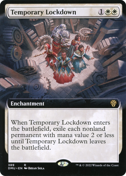Temporary Lockdown (DMU-389) [Dominaria United] (Extended Art) Foil MTG Single Wizards of the Coast