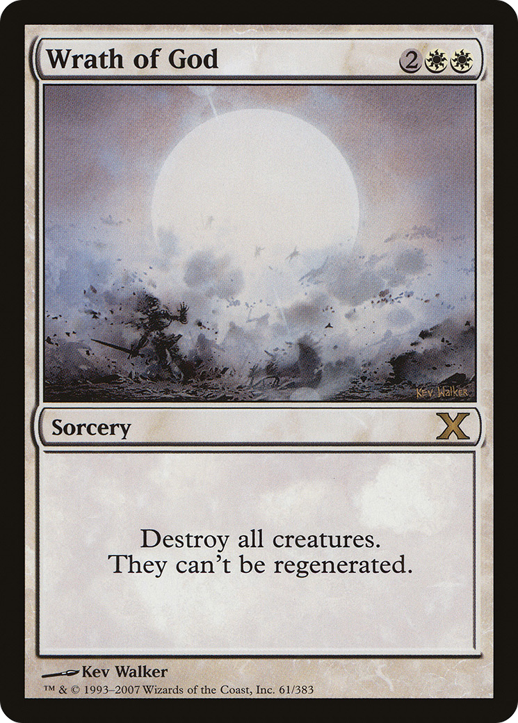 Wrath of God (10E-061) [Tenth Edition] Foil MTG Single Wizards of the Coast