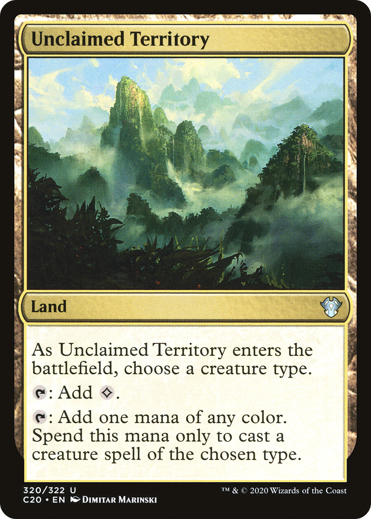 Unclaimed Territory (C20-320) [Commander 2020] MTG Single Wizards of the Coast