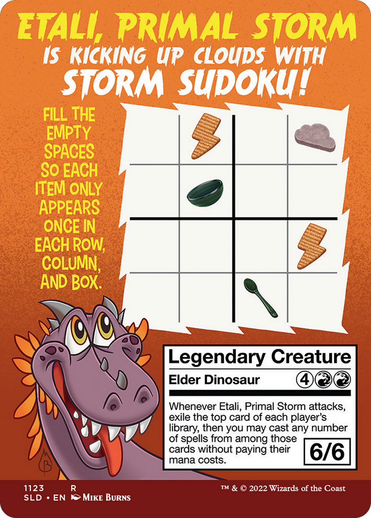 Etali, Primal Storm (SLD-1123) [Secret Lair] Drop (Borderless) Foil MTG Single Wizards of the Coast