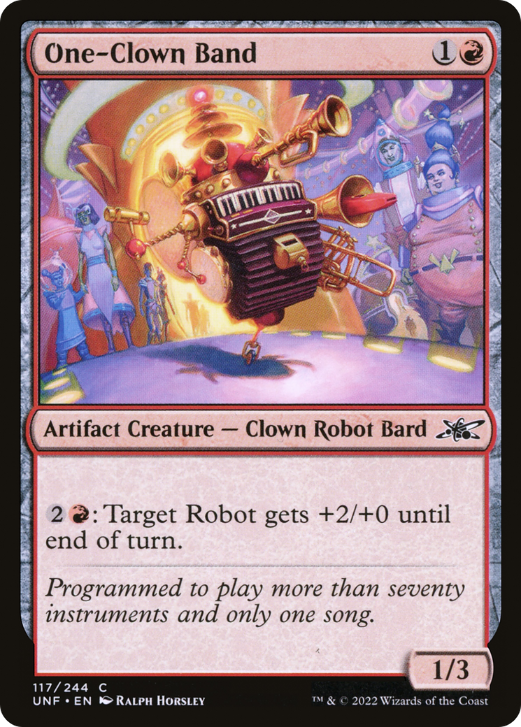 One-Clown Band (UNF-117) [Unfinity] Foil MTG Single Wizards of the Coast