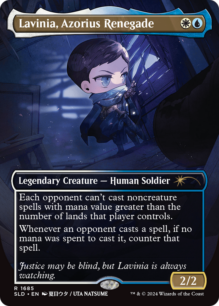 Lavinia, Azorius Renegade (Rainbow Foil) (SLD-1685) [Secret Lair] Drop (Borderless) Foil MTG Single Wizards of the Coast