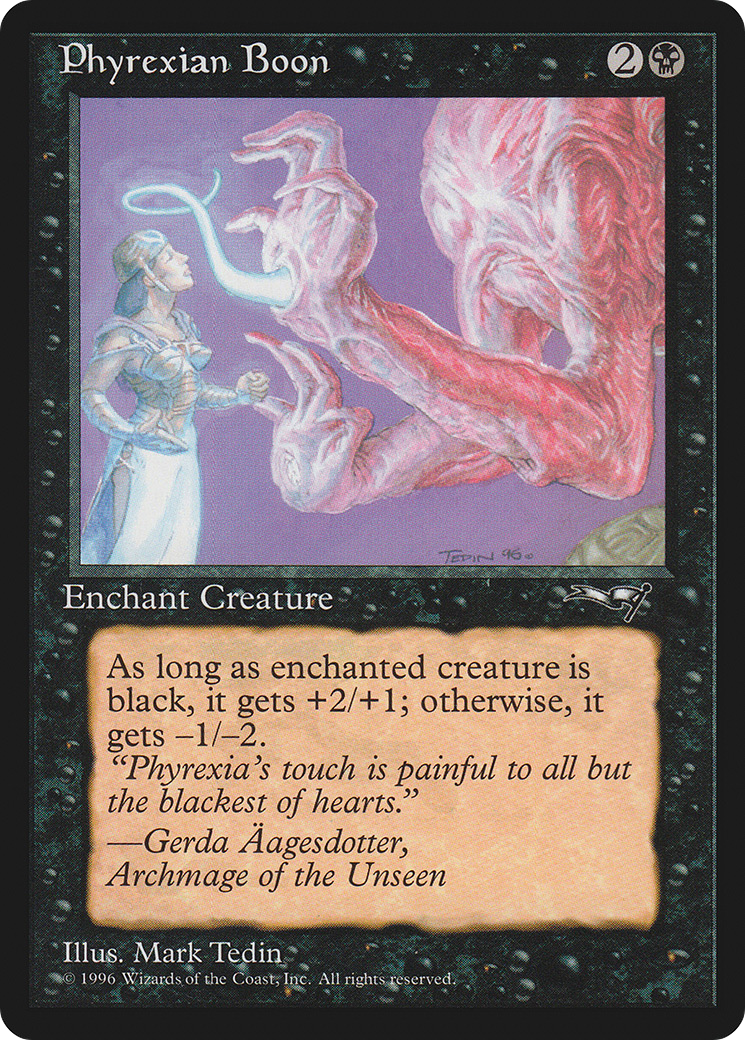 Phyrexian Boon (ALL-58A) [Alliances] MTG Single Wizards of the Coast