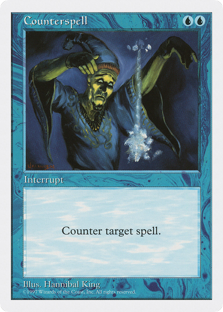 Counterspell (5ED-077) [Fifth Edition] MTG Single Wizards of the Coast