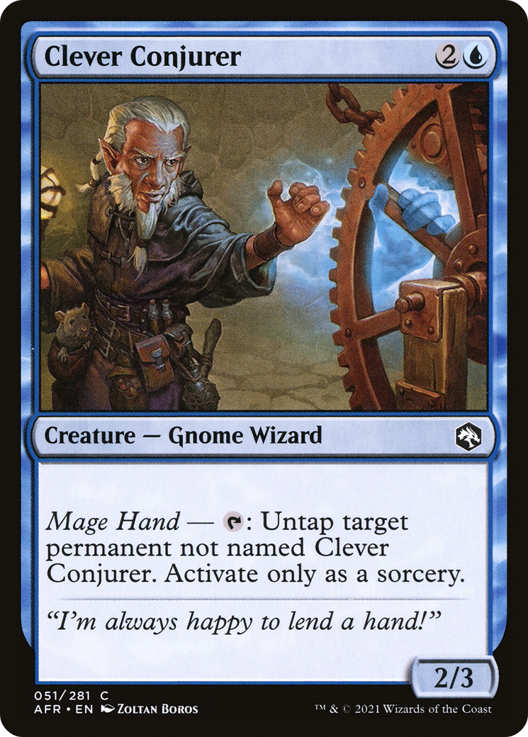 Clever Conjurer (AFR-051) [Adventures in the Forgotten Realms] MTG Single Wizards of the Coast
