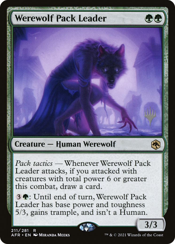 Werewolf Pack Leader (PPAFR-211) [Adventures in the Forgotten Realms Promos] MTG Single Wizards of the Coast