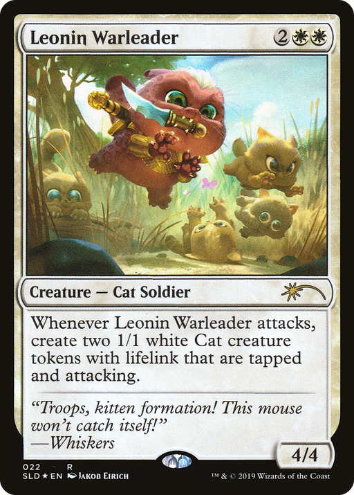 Leonin Warleader (SLD-022) [Secret Lair] Drop Foil MTG Single Wizards of the Coast