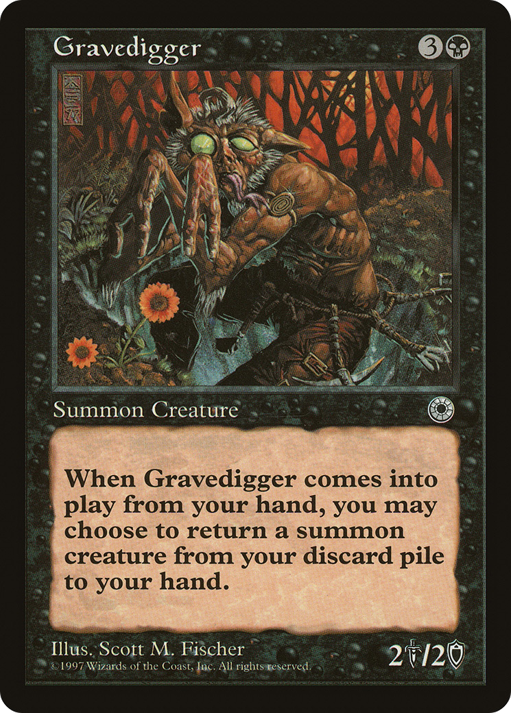 Gravedigger (POR-095) [Misc] Portal MTG Single Wizards of the Coast