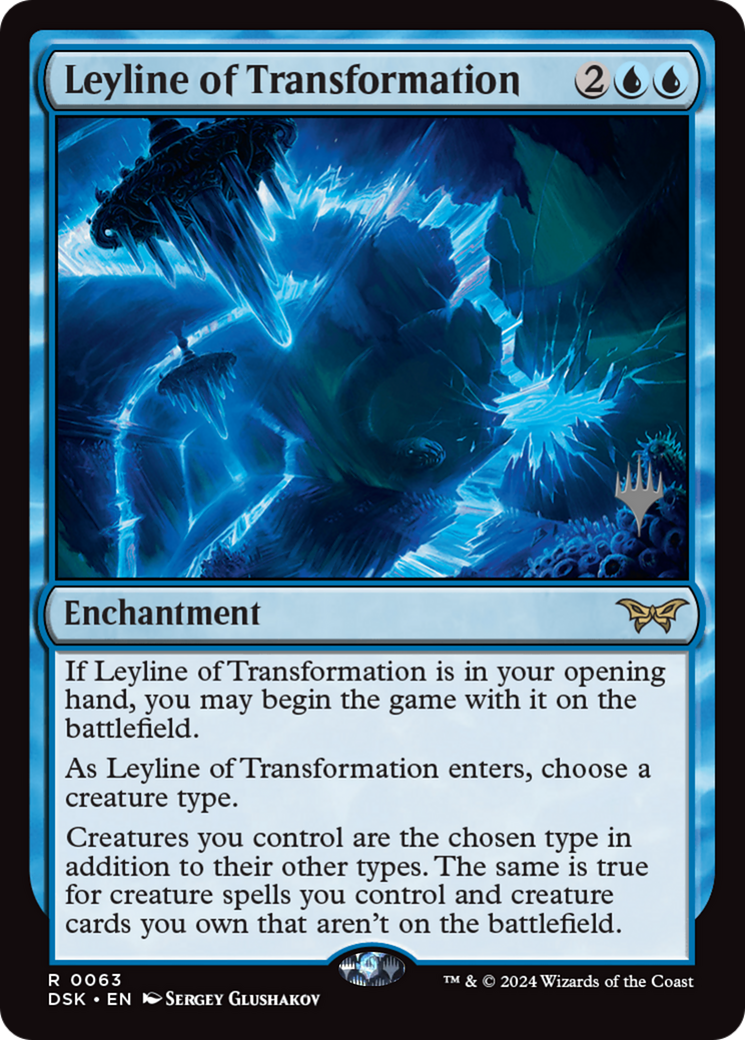 Leyline of Transformation (PPDSK-063) [Duskmourn: House of Horror Promos] Foil MTG Single Wizards of the Coast