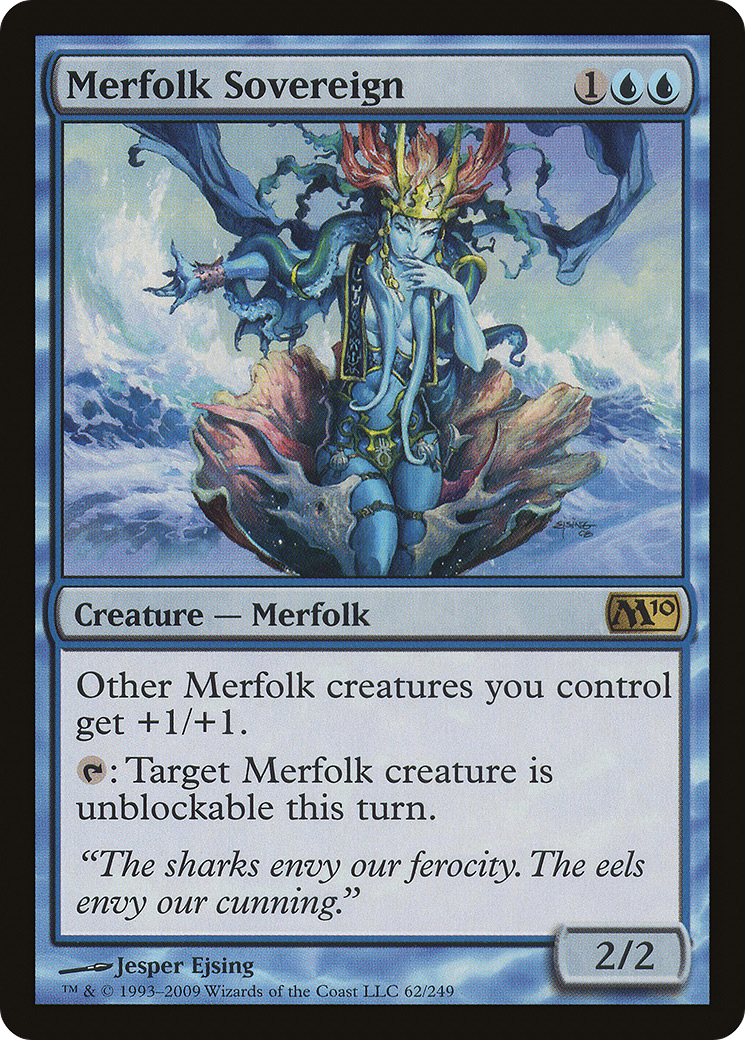 Merfolk Sovereign (M10-062) [Magic 2010] Foil MTG Single Wizards of the Coast