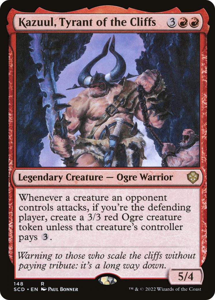Kazuul, Tyrant of the Cliffs (SCD-148) [Starter Commander Decks] MTG Single Wizards of the Coast