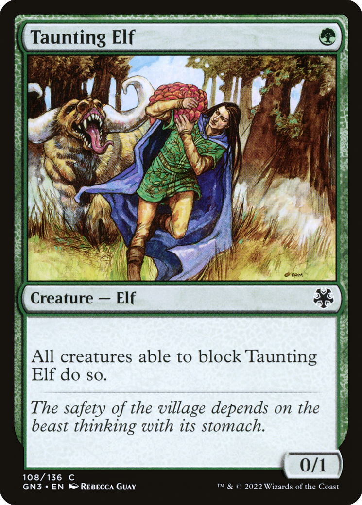Taunting Elf (GN3-108) [Misc] Game Night: Free-for-All MTG Single Wizards of the Coast