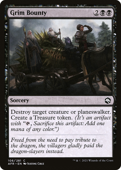 Grim Bounty (AFR-106) [Adventures in the Forgotten Realms] MTG Single Wizards of the Coast