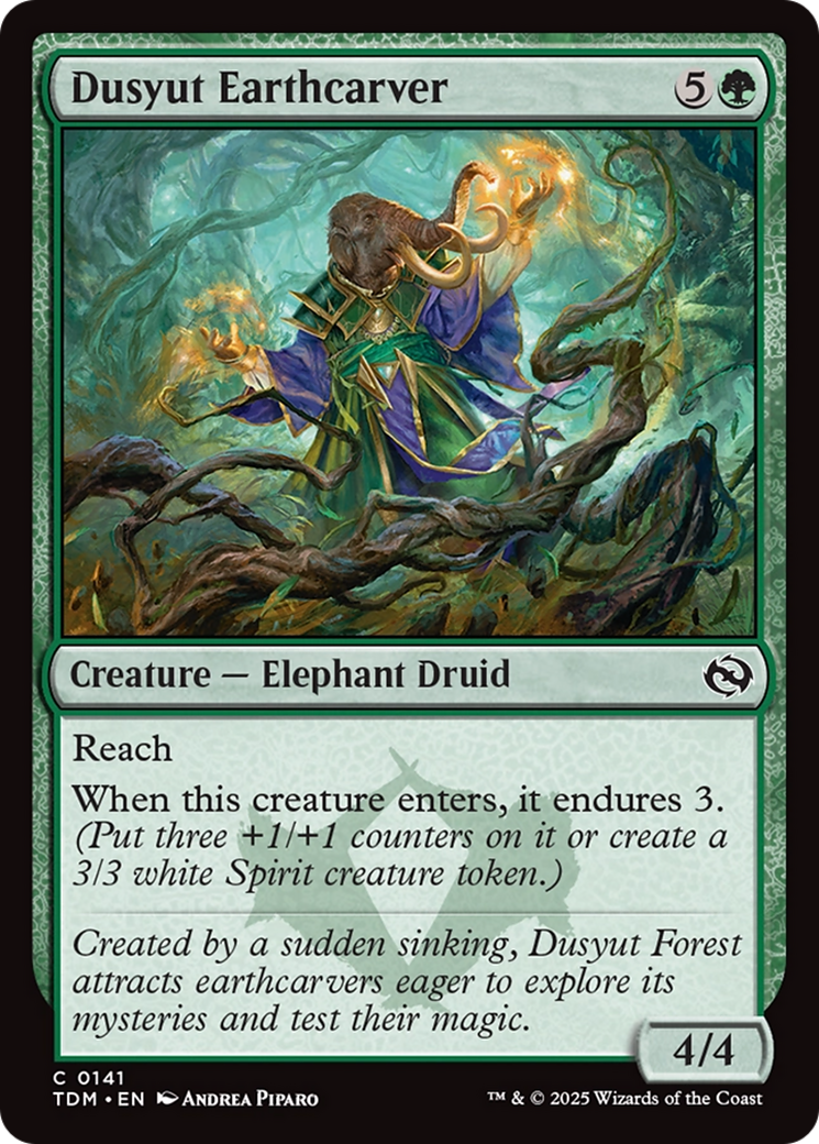 Dusyut Earthcarver (TDM-141) [Tarkir: Dragonstorm] MTG Single Wizards of the Coast