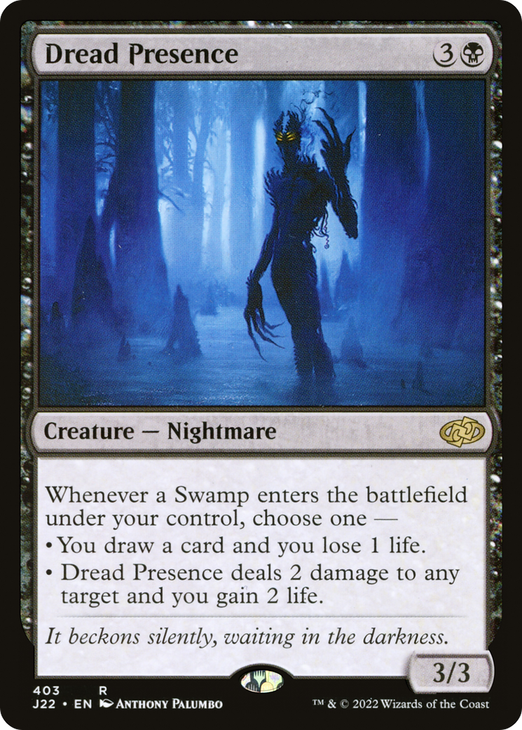 Dread Presence (J22-403) [Jumpstart 2022] MTG Single Wizards of the Coast