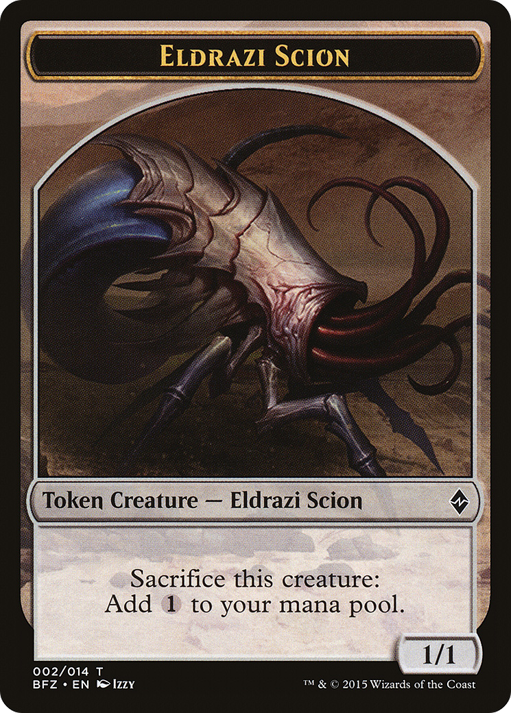 Eldrazi Scion Token (002) (BFZ-002) [Tokens] Battle for Zendikar Tokens MTG Single Wizards of the Coast