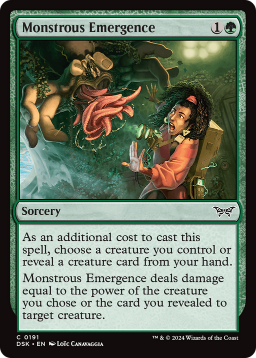Monstrous Emergence (DSK-191) [Duskmourn: House of Horror] MTG Single Wizards of the Coast