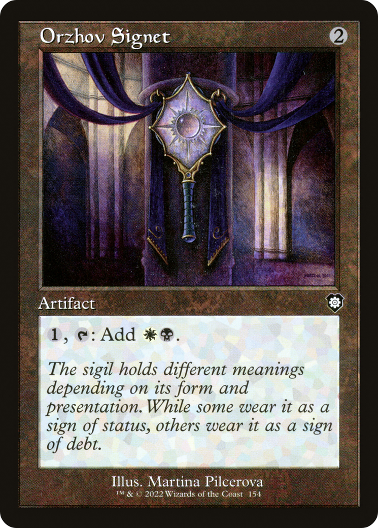 Orzhov Signet (BRC-154) [The Brothers' War Commander] MTG Single Wizards of the Coast