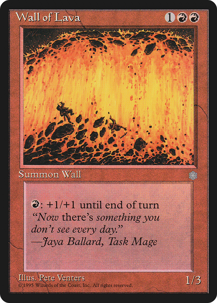 Wall of Lava (ICE-) [Ice Age] MTG Single Wizards of the Coast