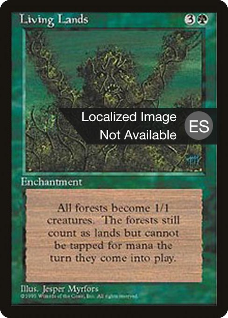 Living Lands (4BB-260) [Fourth Edition Foreign Black Border] MTG Single Wizards of the Coast