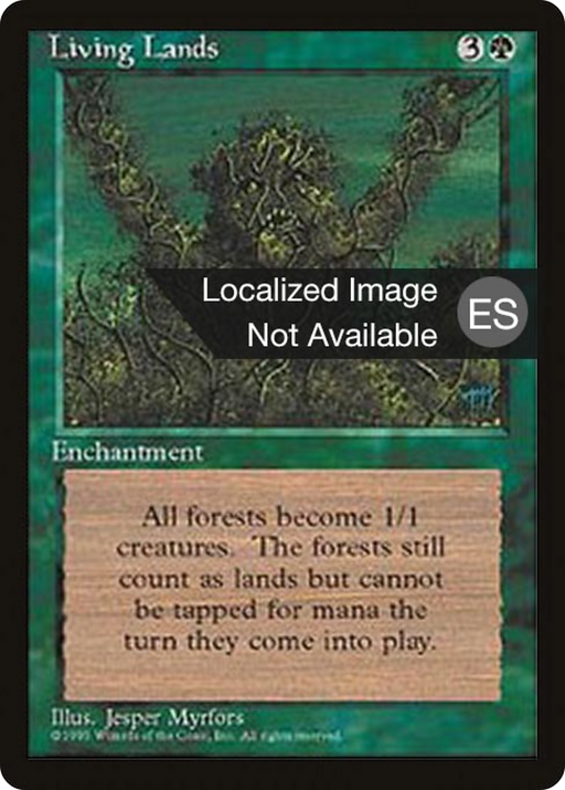 Living Lands (4BB-) [Fourth Edition Foreign Black Border] MTG Single Wizards of the Coast