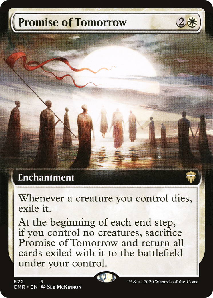 Promise of Tomorrow (CMR-622) [Commander Legends] (Extended Art) MTG Single Wizards of the Coast