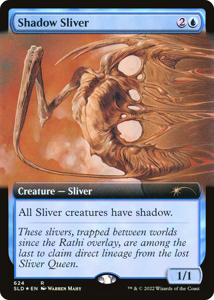 Shadow Sliver (Extended Art) [Secret Lair Drop Promos] MTG Single Magic: The Gathering