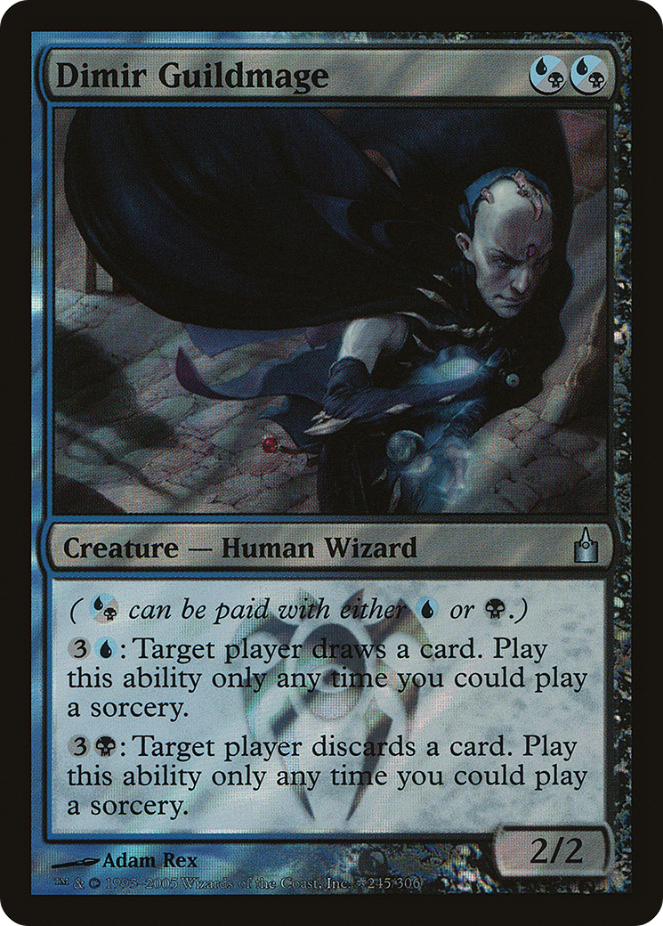 Dimir Guildmage (LARP-245★) [Ravnica: City of Guilds Promos] Foil MTG Single Wizards of the Coast
