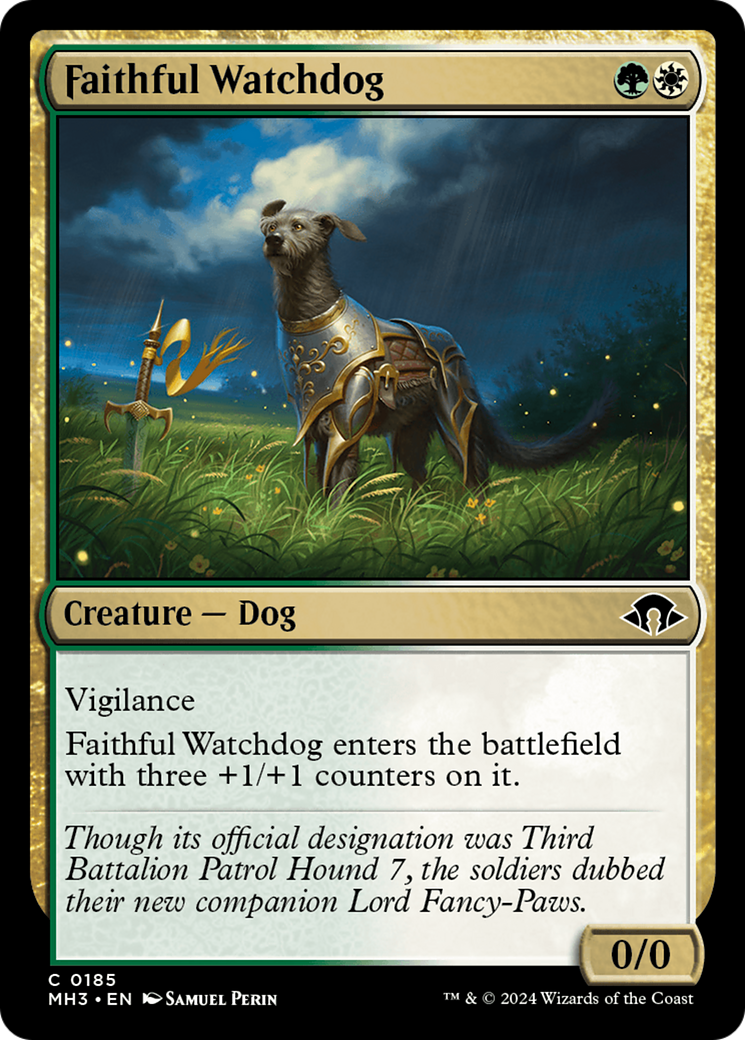 Faithful Watchdog (MH3-185) [Modern Horizons 3] Foil MTG Single Wizards of the Coast