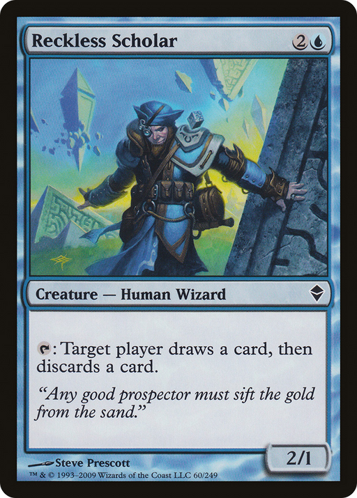 Reckless Scholar (ZEN-060) [Zendikar] MTG Single Wizards of the Coast