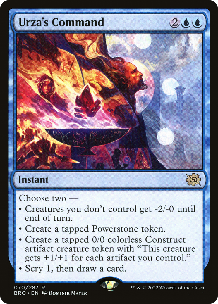 Urza's Command (BRO-070) [The Brothers' War] MTG Single Wizards of the Coast