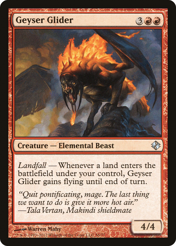 Geyser Glider (DDI-056) [Misc] Duel Decks: Venser vs. Koth MTG Single Wizards of the Coast