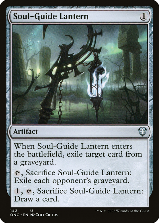 Soul-Guide Lantern (ONC-142) [Phyrexia: All Will Be One Commander] MTG Single Wizards of the Coast
