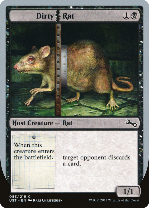 Dirty Rat (UST-053) [Unstable] MTG Single Wizards of the Coast