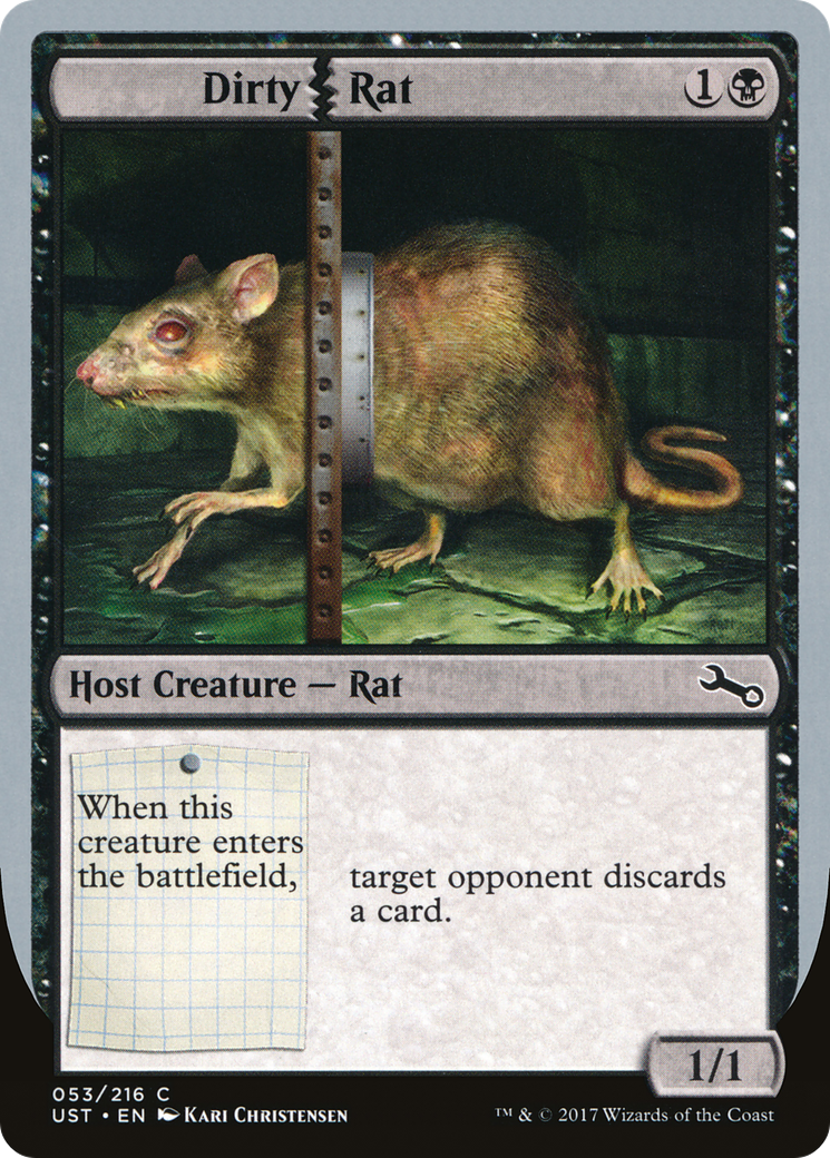 Dirty Rat (UST-053) [Unstable] Foil MTG Single Wizards of the Coast