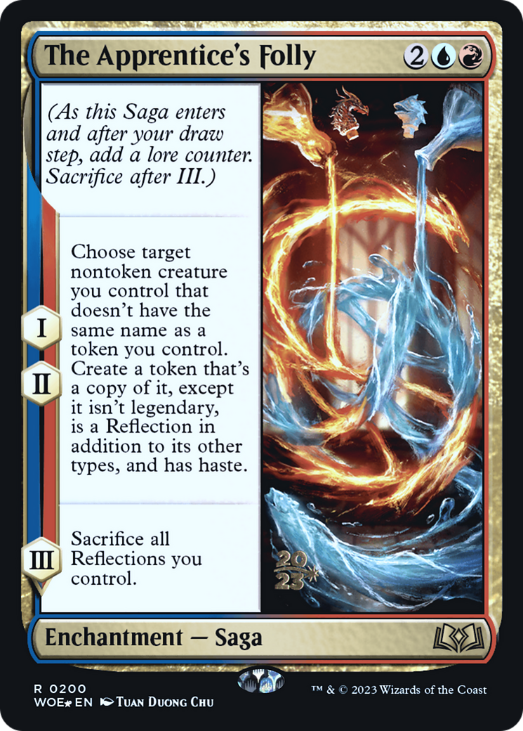 The Apprentice's Folly (PRE-200) [Wilds of Eldraine Promos] Foil MTG Single Wizards of the Coast