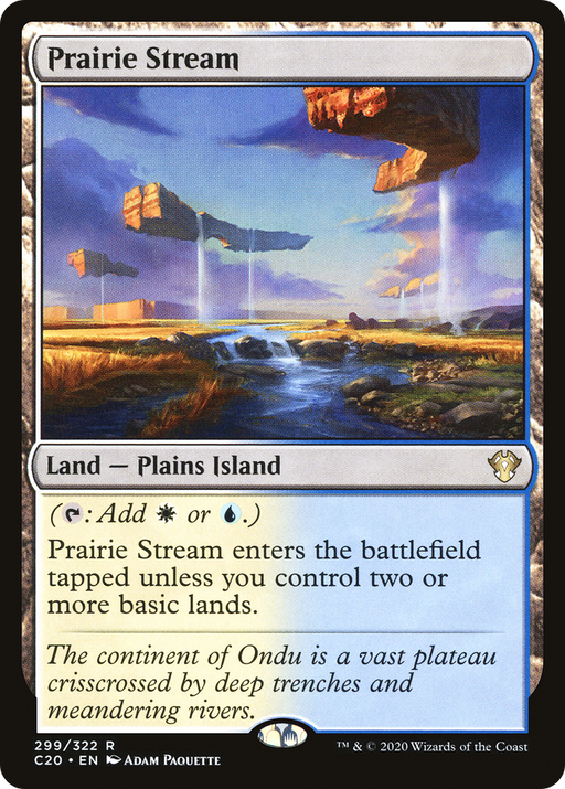 Prairie Stream (C20-299) [Commander 2020] MTG Single Wizards of the Coast