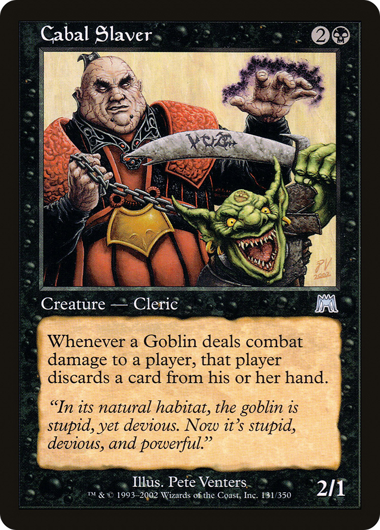 Cabal Slaver (ONS-131) [Onslaught] MTG Single Wizards of the Coast