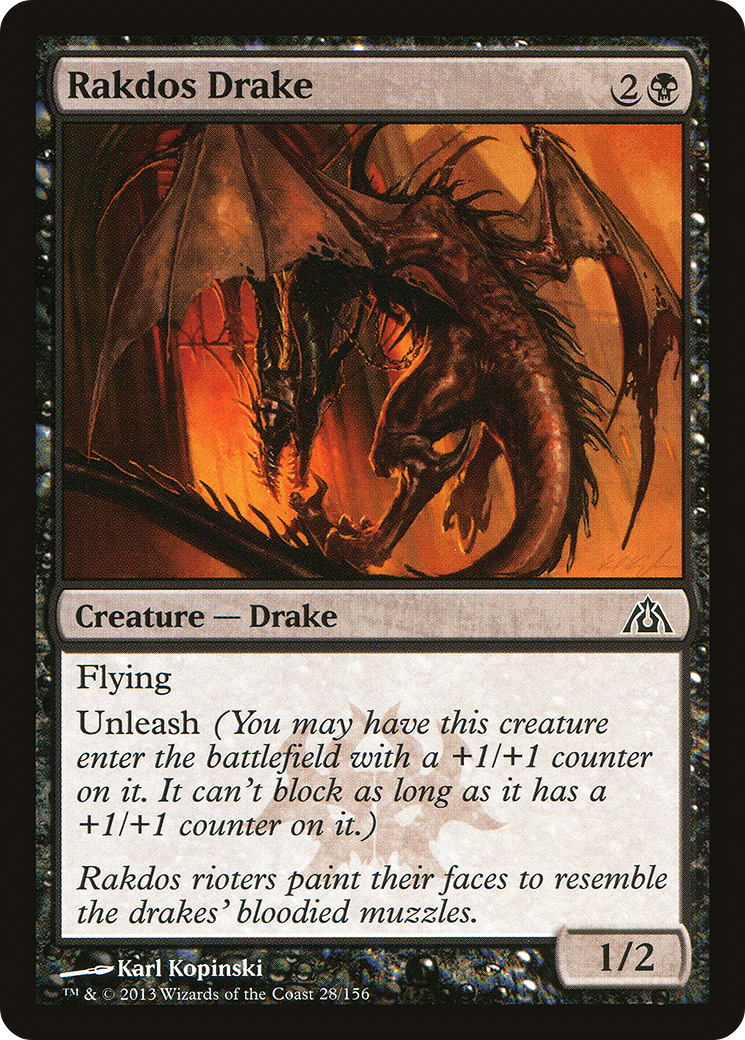 Rakdos Drake (DGM-028) [Dragon's Maze] MTG Single Wizards of the Coast