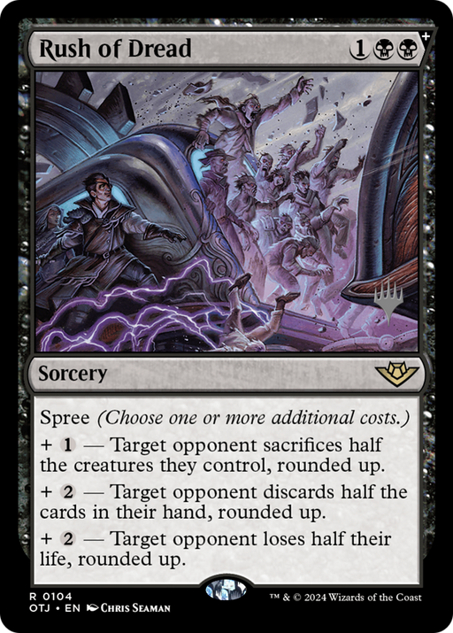 Rush of Dread (PPOTJ-104) [Outlaws of Thunder Junction Promos] MTG Single Wizards of the Coast