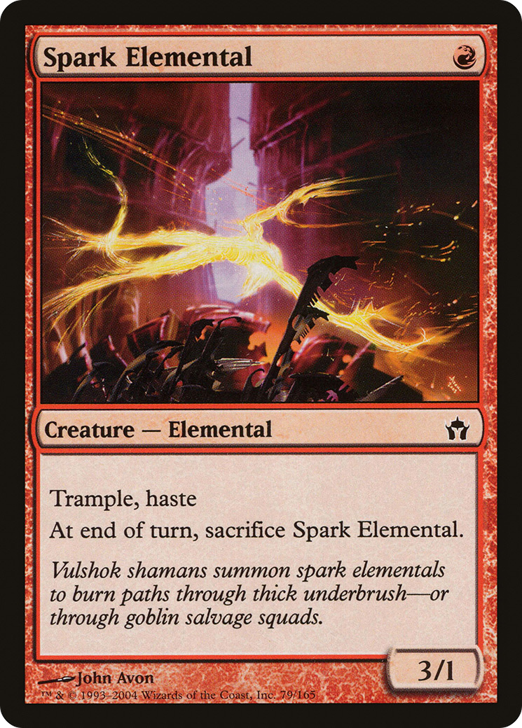 Spark Elemental (5DN-079) [Fifth Dawn] MTG Single Wizards of the Coast