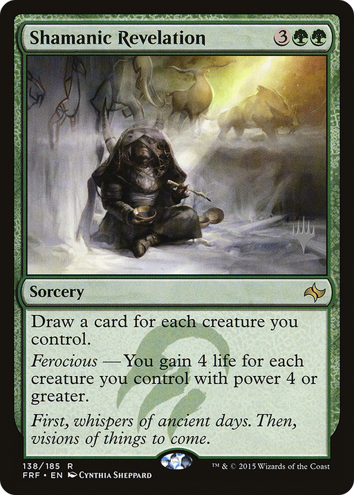 Shamanic Revelation (PPM21-138) [Fate Reforged Promos] MTG Single Wizards of the Coast