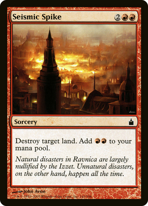 Seismic Spike (RAV-141) [Ravnica: City of Guilds] MTG Single Wizards of the Coast