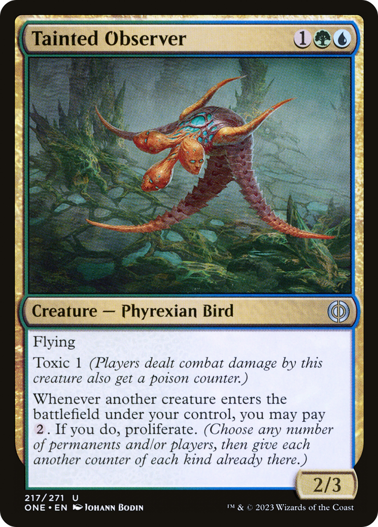 Tainted Observer (ONE-217) [Phyrexia: All Will Be One] Foil MTG Single Wizards of the Coast