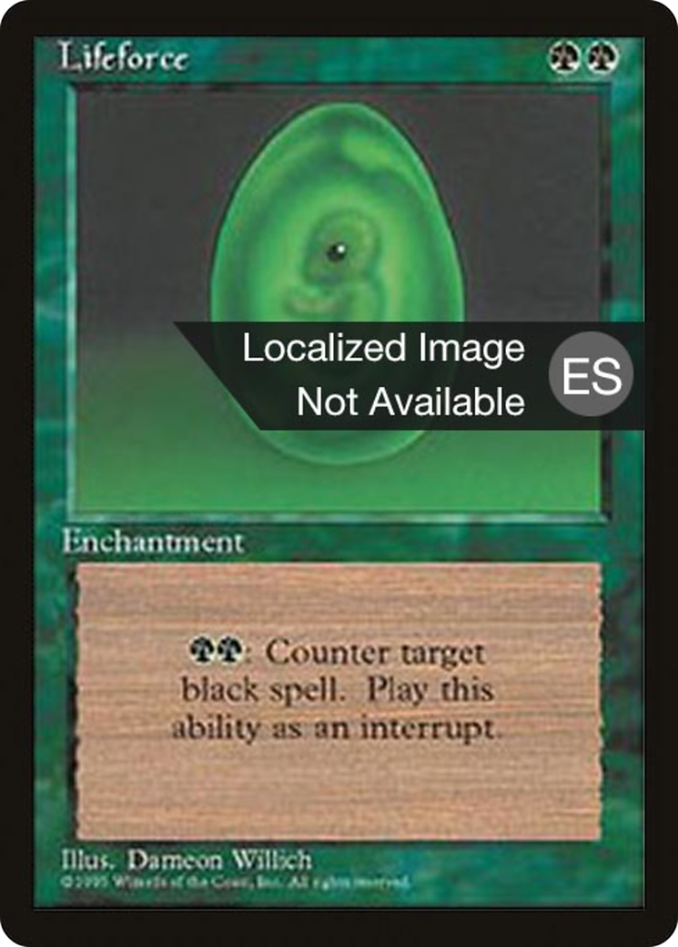 Lifeforce (4BB-257) [Fourth Edition Foreign Black Border] MTG Single Wizards of the Coast