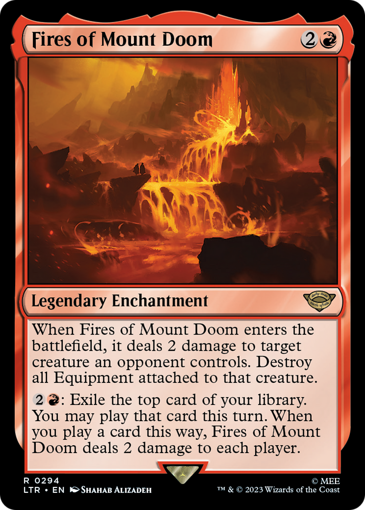 Fires of Mount Doom (LTR-294) [The Lord of the Rings: Tales of Middle-earth] MTG Single Wizards of the Coast