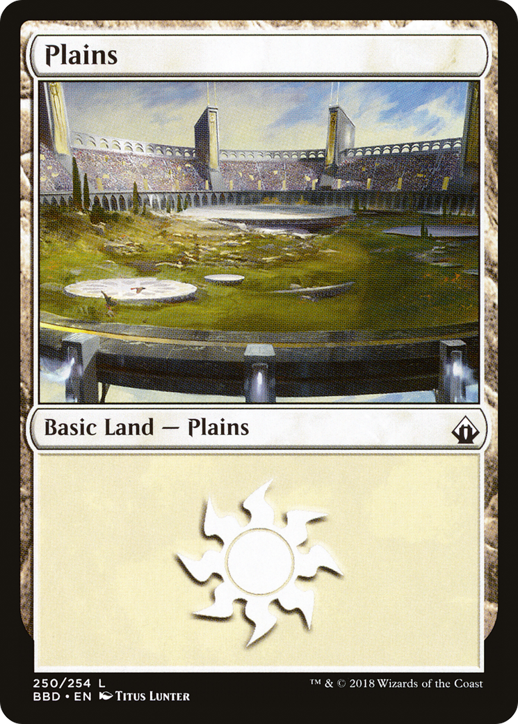 Plains (BBD-250) [Battlebond] Foil MTG Single Wizards of the Coast