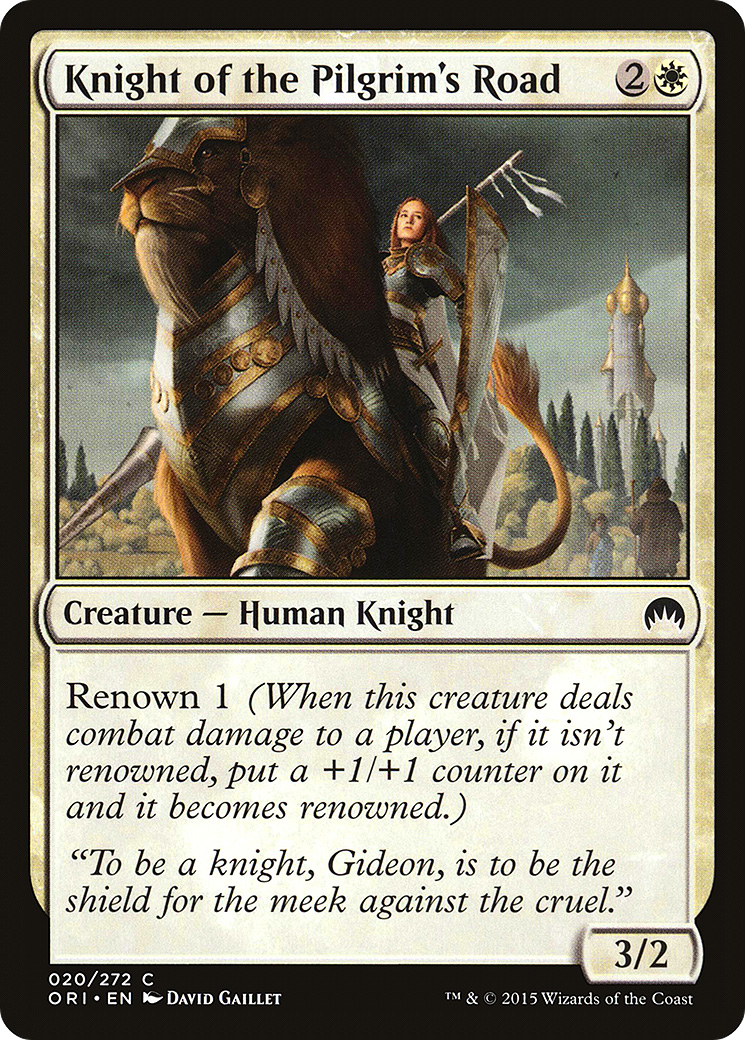 Knight of the Pilgrim's Road (ORI-020) [Magic Origins] Foil MTG Single Wizards of the Coast