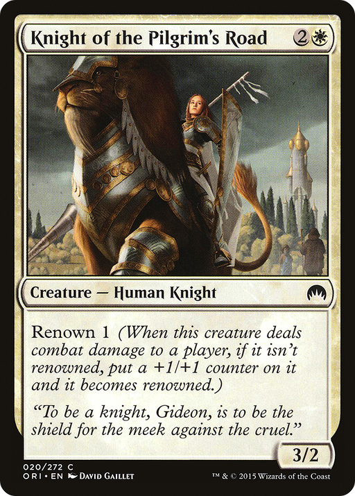 Knight of the Pilgrim's Road (ORI-020) [Magic Origins] MTG Single Wizards of the Coast
