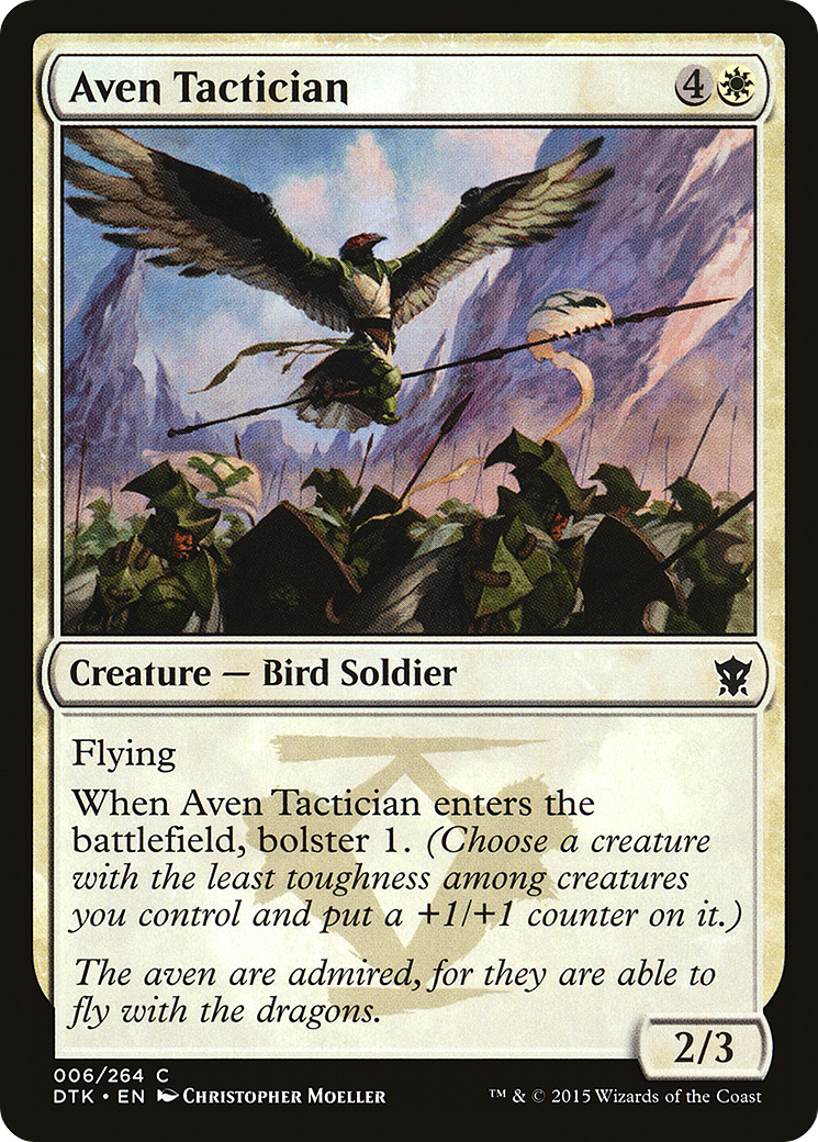 Aven Tactician (DTK-006) [Dragons of Tarkir] Foil MTG Single Wizards of the Coast